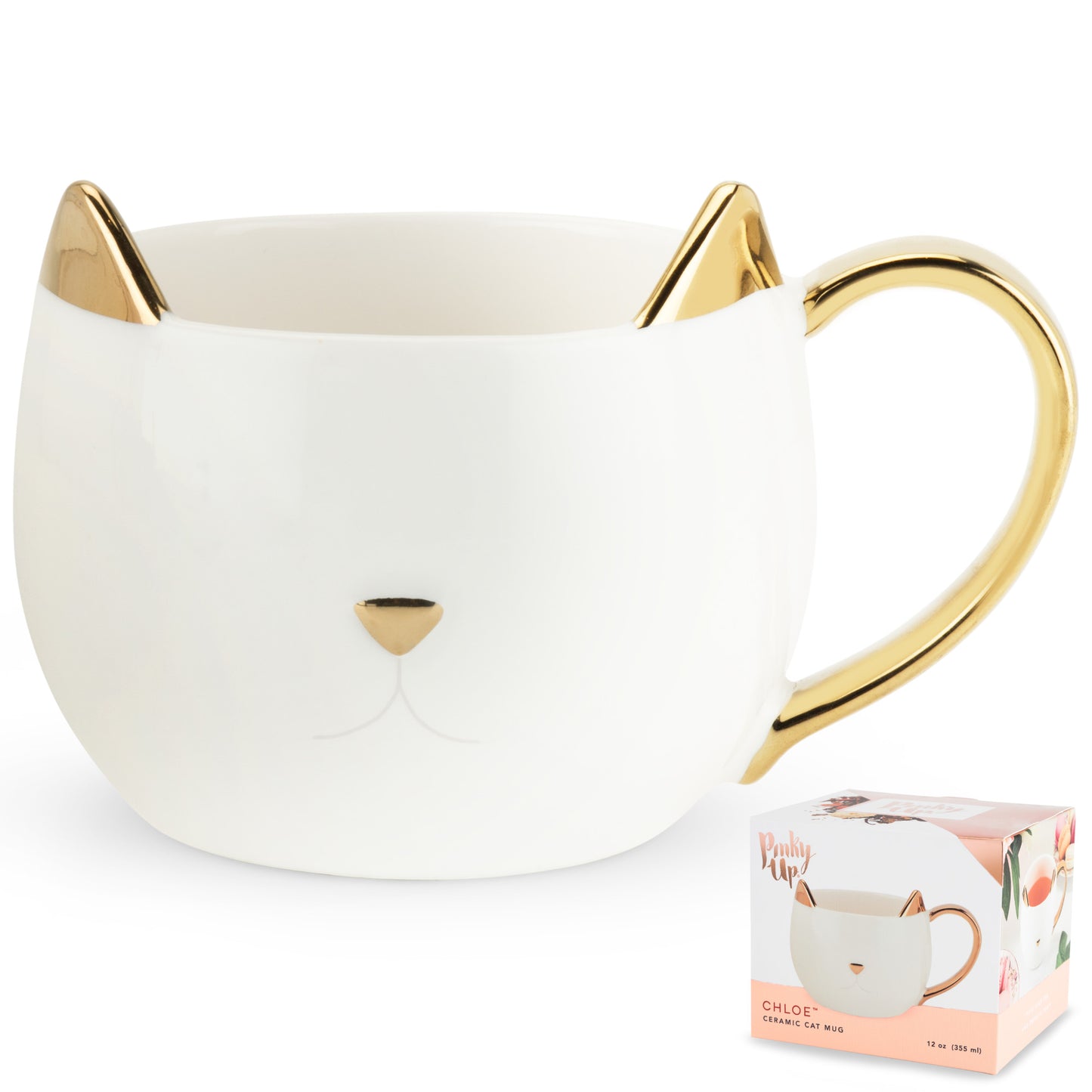 Chloe White Cat Mug