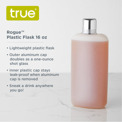 Rogue™: 16 Oz Plastic Flask