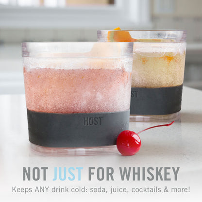 Whiskey FREEZE™ Cooling Cup in Smoke (set of 2) by HOST®