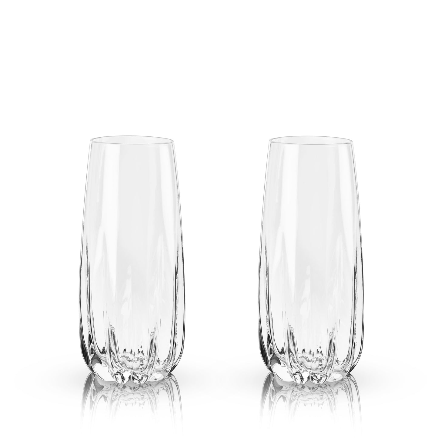 Cactus Crystal Stemless Champagne Flutes