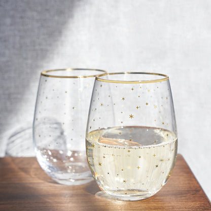 Starlight Stemless Wine Glasses