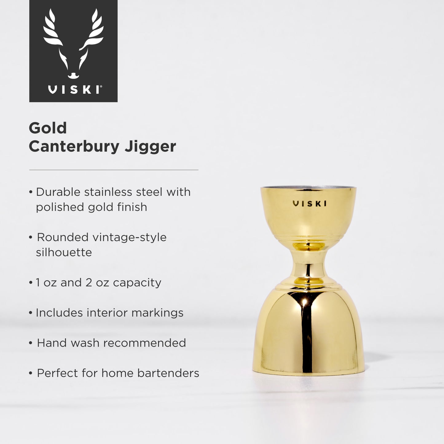 Gold Canterbury Jigger