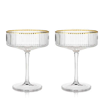 Meridian Crystal Coupe Glasses